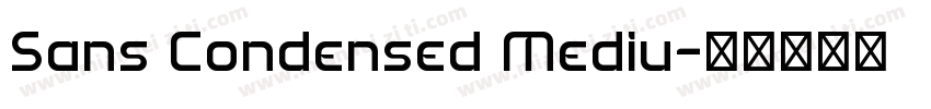 Sans Condensed Mediu字体转换